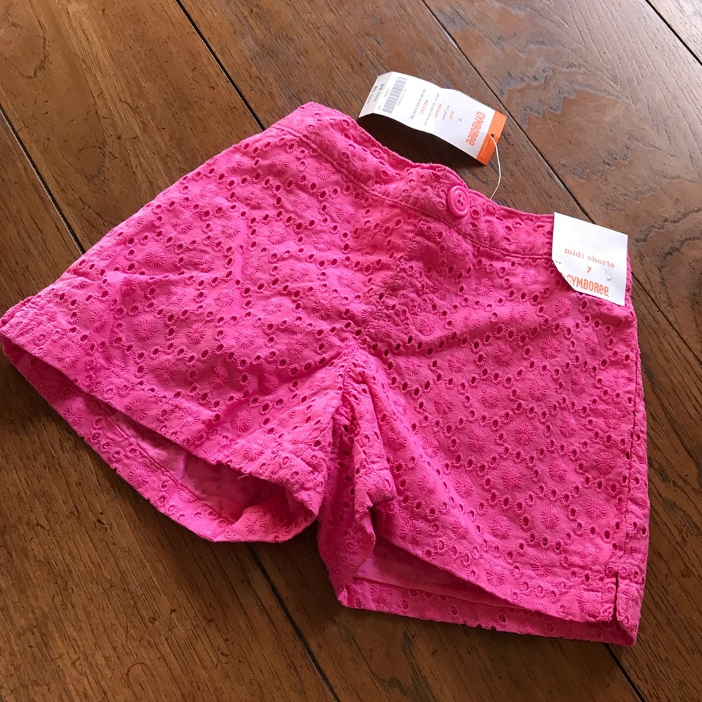 NWT Beautiful Gymboree pink eyelet Girls Set Sz 7 - Picture 7 of 9